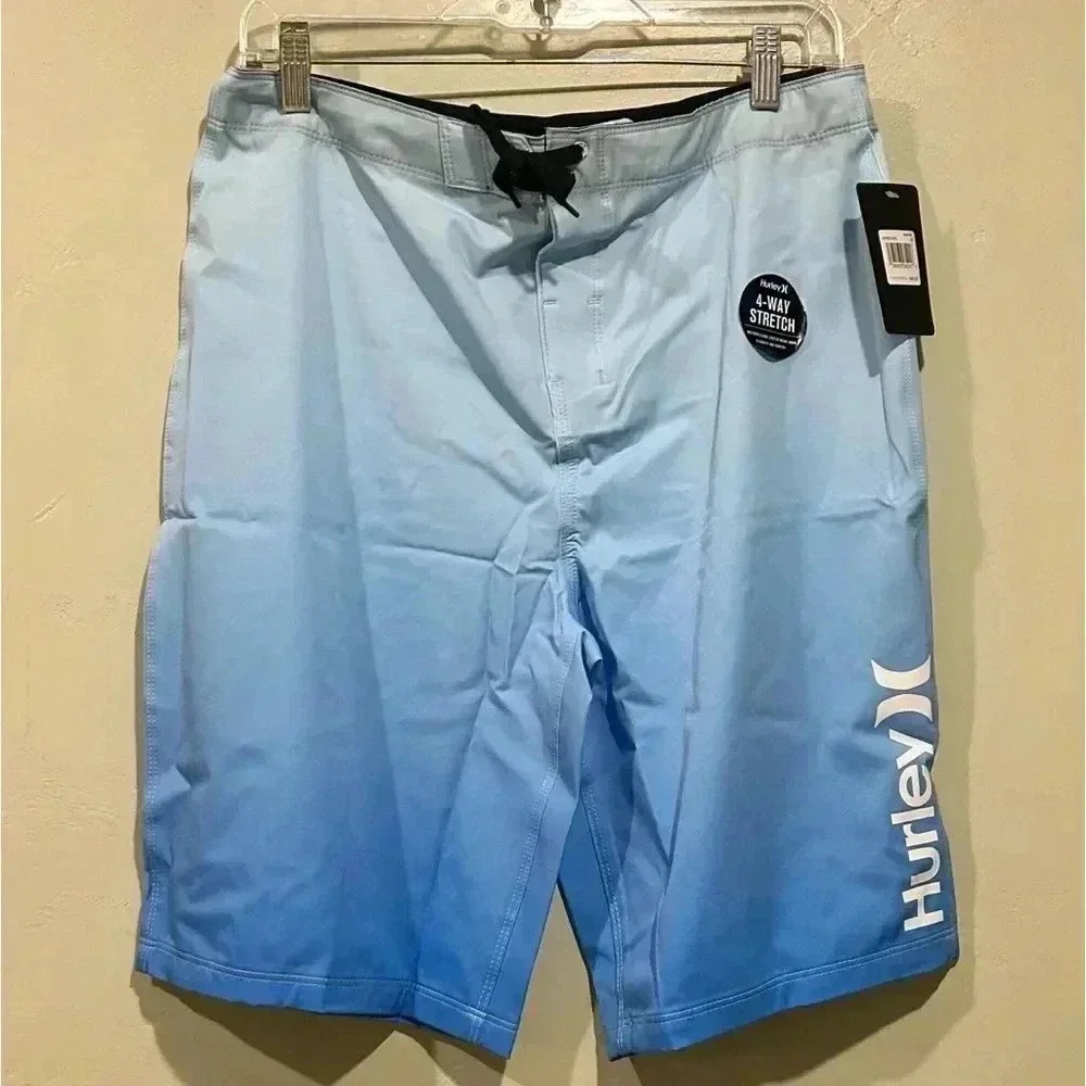 Hurley Dawn Ombre Swim Boardshorts. Boys Size 20. Blue Ombre. NWTS!
